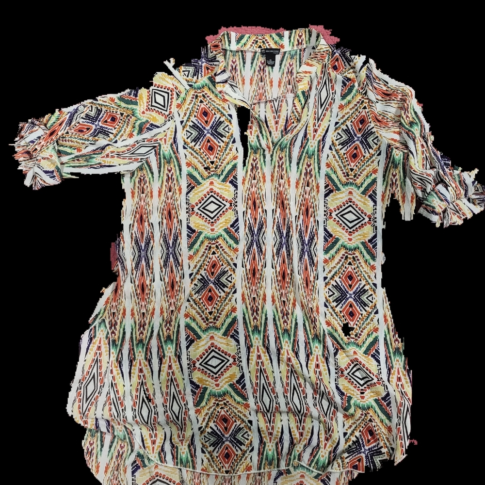 New Directions 1X Bohemian Long Shirt